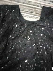 Elegant Black Sequined Kurta