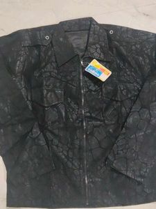 Stylish Textured Black Jacket