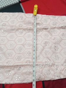 Peach Mirror Work Kurta