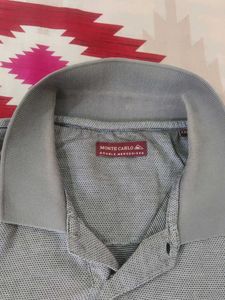 (XXL)Monte Carlo Grey Polo T-Shirt