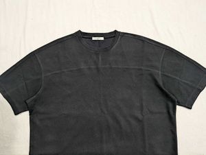 Topten Men's Oversized Washed Grey T-Shirt
