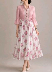✨💕Elegant Floral Midi Dress