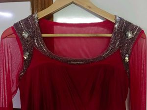 Elegant Rose Ethnic Gown