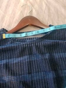 Striped Sheer transperant Top
