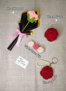 Crocheted Sunflower Set