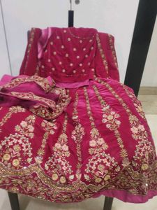 Exquisite Pink Embroidered Lehenga Choli Set
