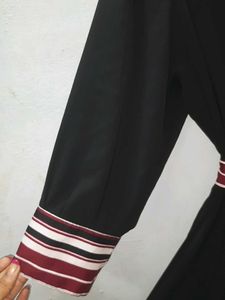 Colorblock Striped Asymmetrical Dress