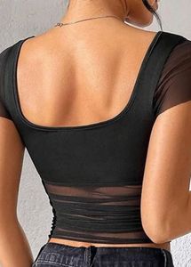 Sheer Ruched Top