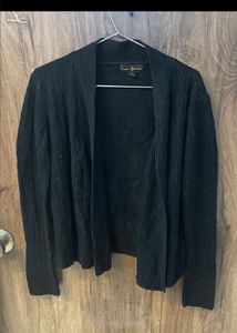 Elegant Black Cardigan Sweater