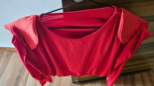 Chic Red Cropped Top