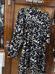 Black & White Print Dress