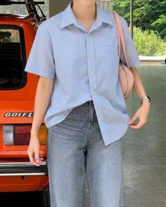 New with tag Blue Gingham Short Sleeve Shirt