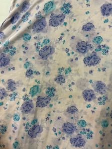 Floral Blue White Salwar Kameez Suit