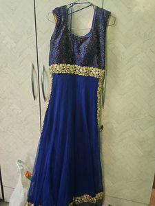 Royal Blue Embellished Gown