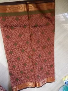 Cotton Saree With Stitched Blouse