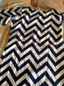 Chic Chevron Print Gown