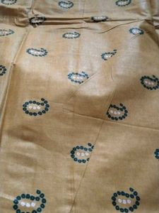 1 Green Olive Bandhini Special Cotton Fabric