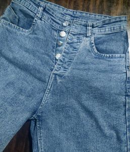 Wide Leg Denim Jeans