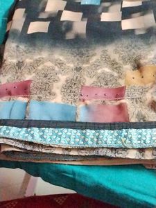 Chiffon Saree With Stone Work