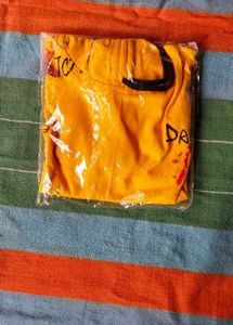 Yellow Graphic Print Hoodie baby ke liye