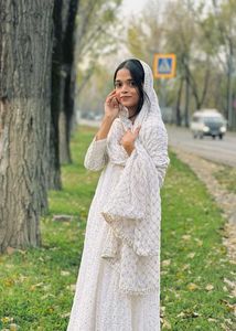 Elegant White Chikankari Kurta Set