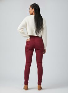 Women's Burgundy Skinny Jeans