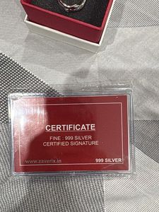Zaverix Silver Ring &amp; Authenticity card