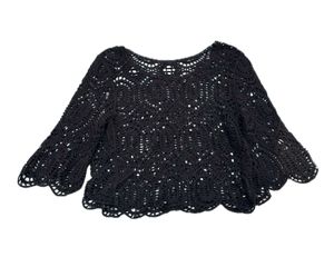 Crocheted Black Top