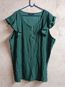 Oversized Stylish Ruffle Sleeve Top