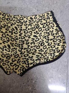Leopard Print Lounge Shorts