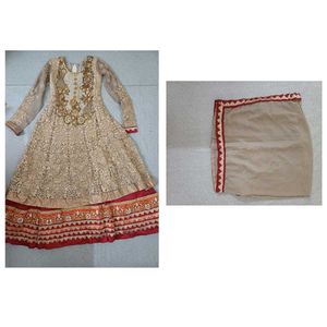 l.v.Exquisite Embroidered Kurta Set with Dupatta