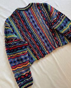 Tundra knit Coogi style sweater