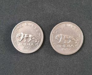 Original 1 Rupee Coin of 1947