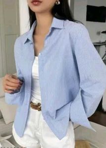 Light Blue Striped Shirt