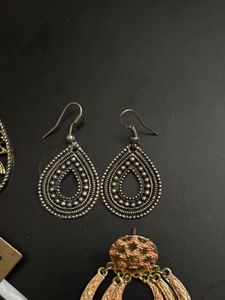 5-Pair Pre-Loved Boho &amp; Ethnic Earrings Set