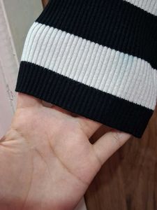 Striped V-Neck Top
