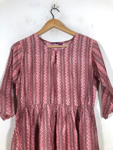 Mauve Strips Kurta(Women’s)