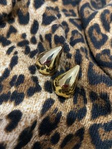 Gold Teardrop Stud Earrings