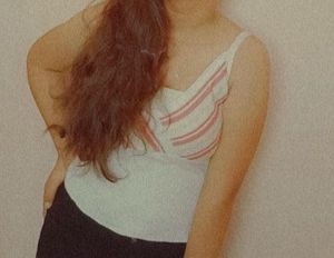 Striped Rib-knit surplice camisole !