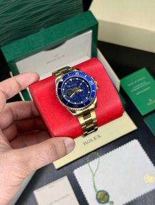 Rolex Gold Blue Watch