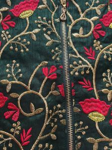 Embroidered Green Blouse