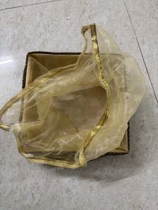 Decorative Gift Box with Sheer Drape