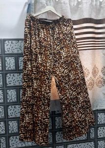 Leopard Print Palazzo Pants