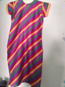 Vibrant Striped Kurta