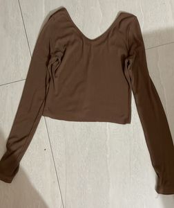 Brown Full Sleeves Top