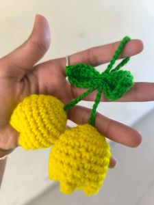 Crocheted Tulip 🌷 keychain