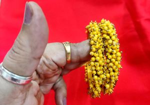 Yellow Beaded Bangles💫