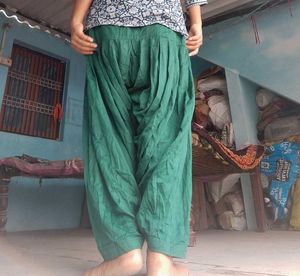 Green Patiala Salwar Pants