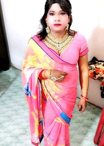 Vibrant Pink Saree with blause