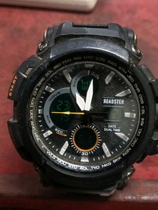Roadster Dual Time Watch with metal box